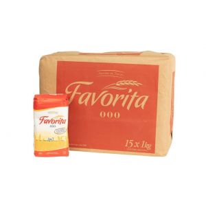 Harina de Trigo 000 Favorita Paquete (15 x 1 Kg)