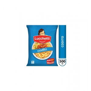 Fideos Codito Rayado Lucchetti Paquete (15 x 500 Grs)