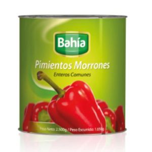 Morrones Enteros Bahia Lata x 2,5 Kg