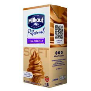 Mezclas P/Helados Soft Milkaut Profesional DDL Brick Pack (12 x 1 Lt)