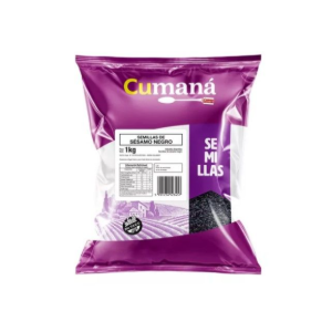 Semillas de Sesamo Negro Cumana Bolsa x 1 Kg