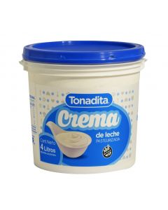 Crema de Leche (39%) Tonadita Balde x 4 Lts