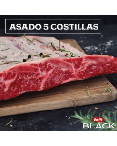 Asado 5 Costillas Congelado Swift Black 2,3 Kg aprox ($ x unidad)