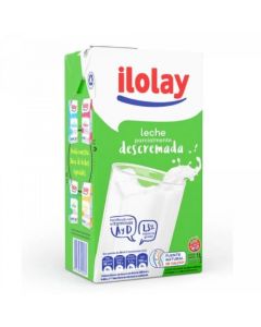 Leche Descremada Larga Vida Ilolay Pack (12 x 1 Lt)